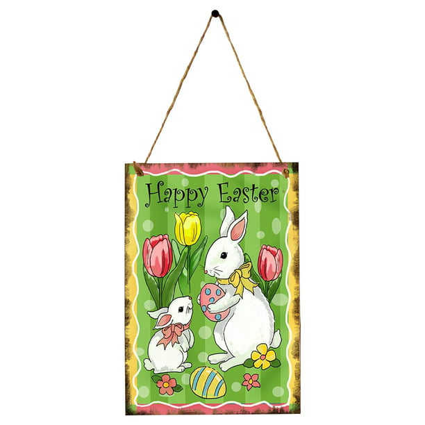 Easter Trailer Honeycomb Paper Bunny Banner Ornament Party Decoration Pendant U